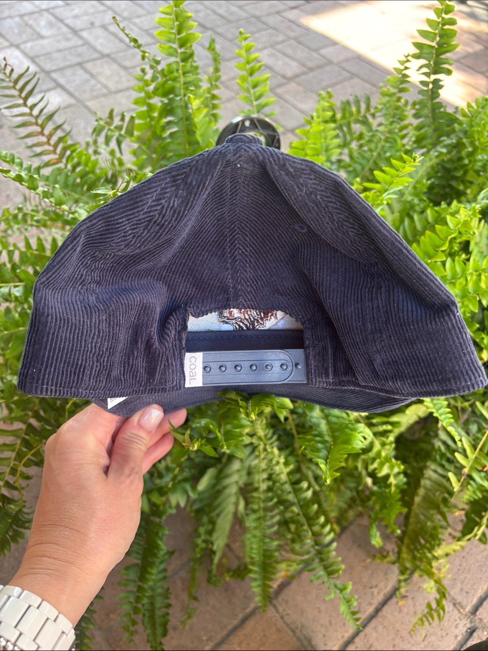 Coal Corduroy Bear Cap in Navy - Picture 3 of 5